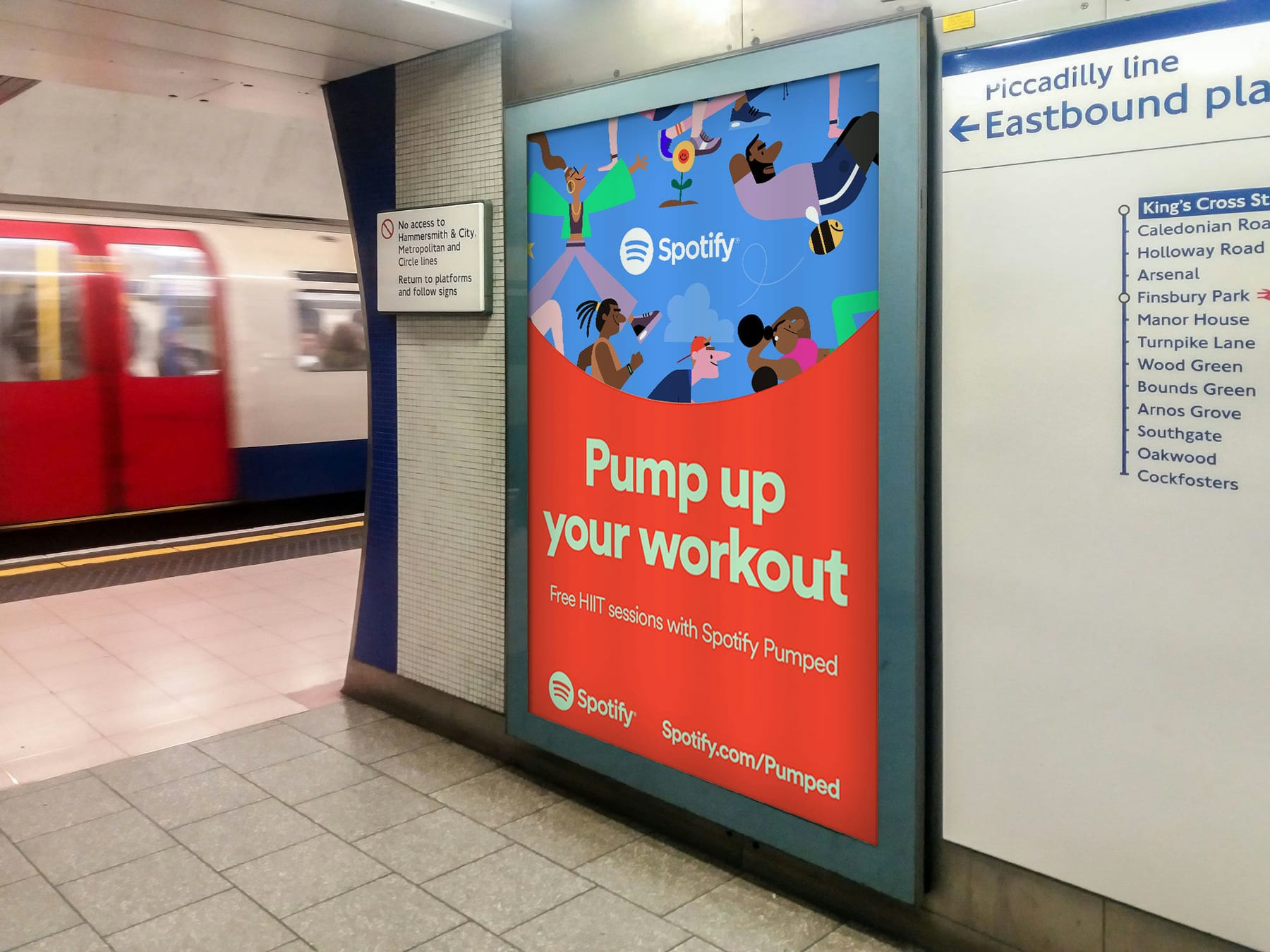 Spotify HIIT campaign keyart