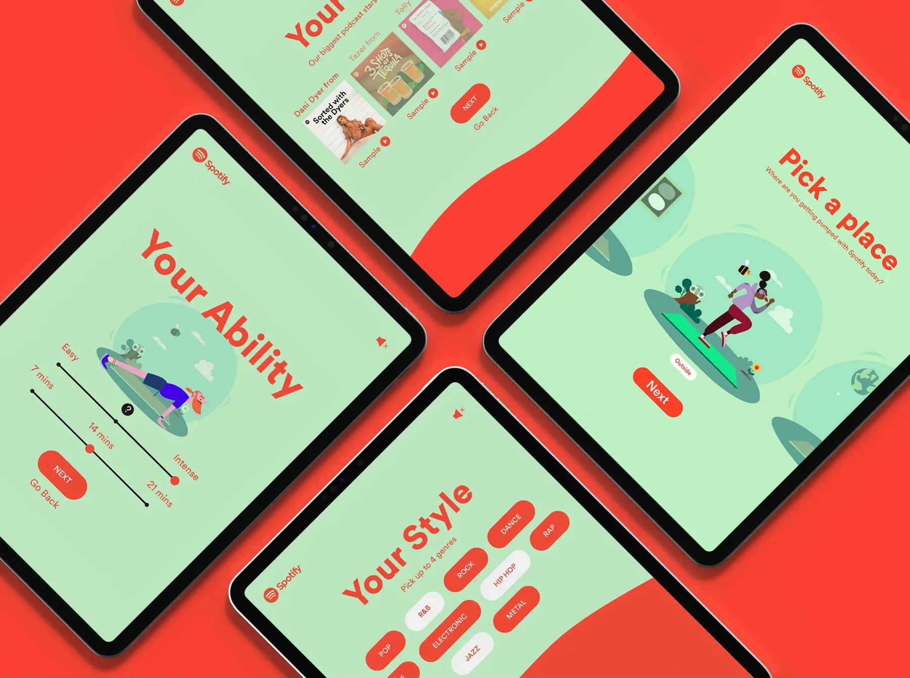 Spotify HIIT campaign artwork